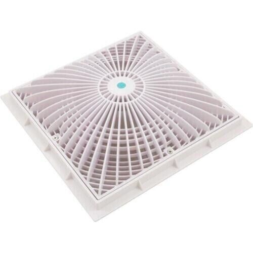 12″X12″ WHITE MOFLOW SUCTION COVER W/ FRAME (AQUASTAR – 12MF101)