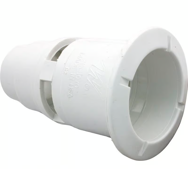 WHITE POLY GUNITE JET WALL FITTING (WATERWAY PLASTICS – 215-1070)